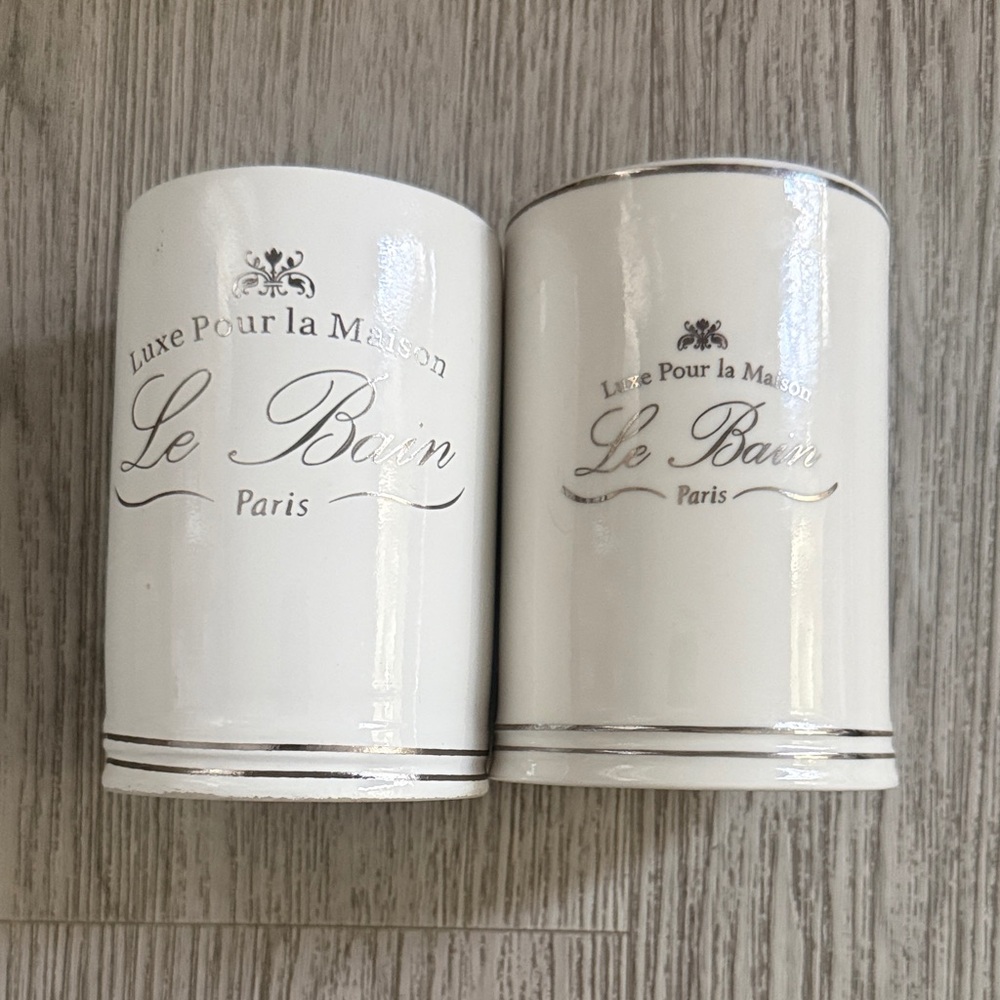Kassatex White Bath Storage Set